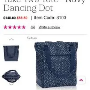 Thirty One Take Two Tote Dancing Dot Thirty-One Nylon Tote Bags for Women | Mercari main image 3
